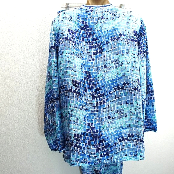 Victoria secret vintage satin mosaic print pjs size M - Picture 6 of 6